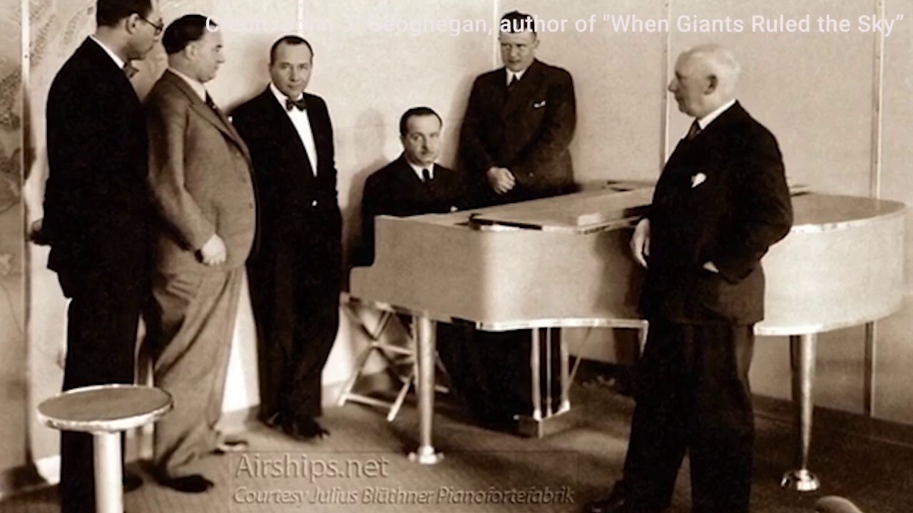 John J. Geoghegan, author of ‘When Giants Ruled the Sky: The Brief Reign and Tragic Demise of the American Rigid Airship,’ gives a glimpse into the dazzling and glamorous golden age of zeppelin travel. (John J. Geoghegan-Author via YouTube)