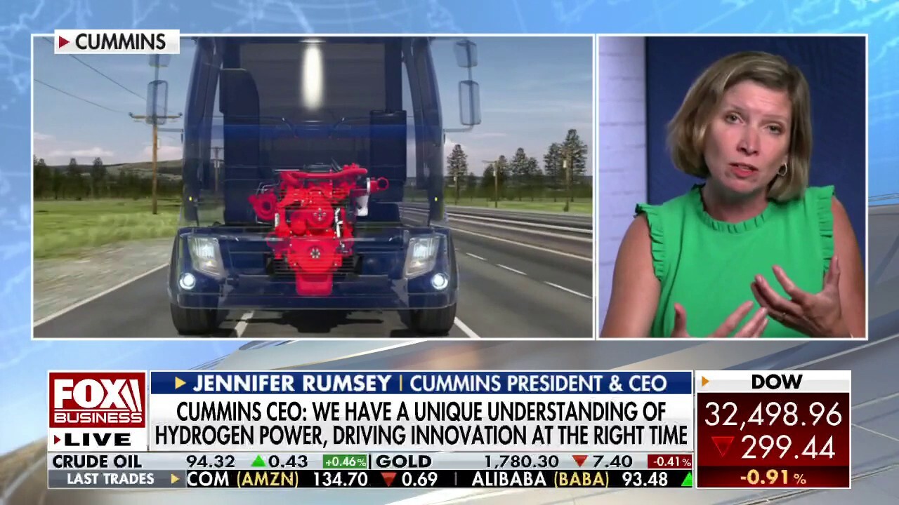 Jennifer Rumsey discusses the future of electric and hydrogen driving on The Claman Countdown.